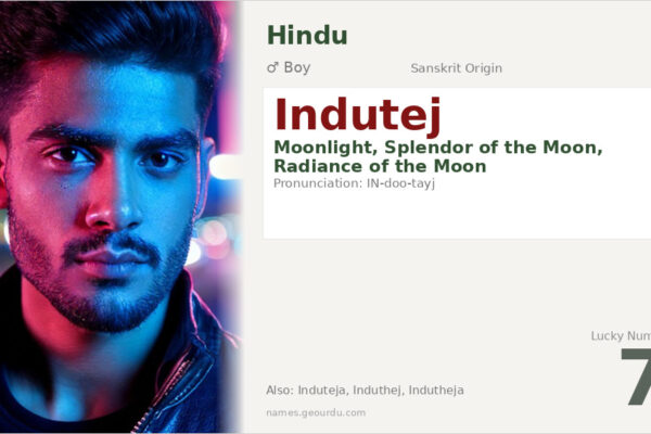 Indutej Name Meaning — Sanskrit Origin, Moonlight & Details (2025)