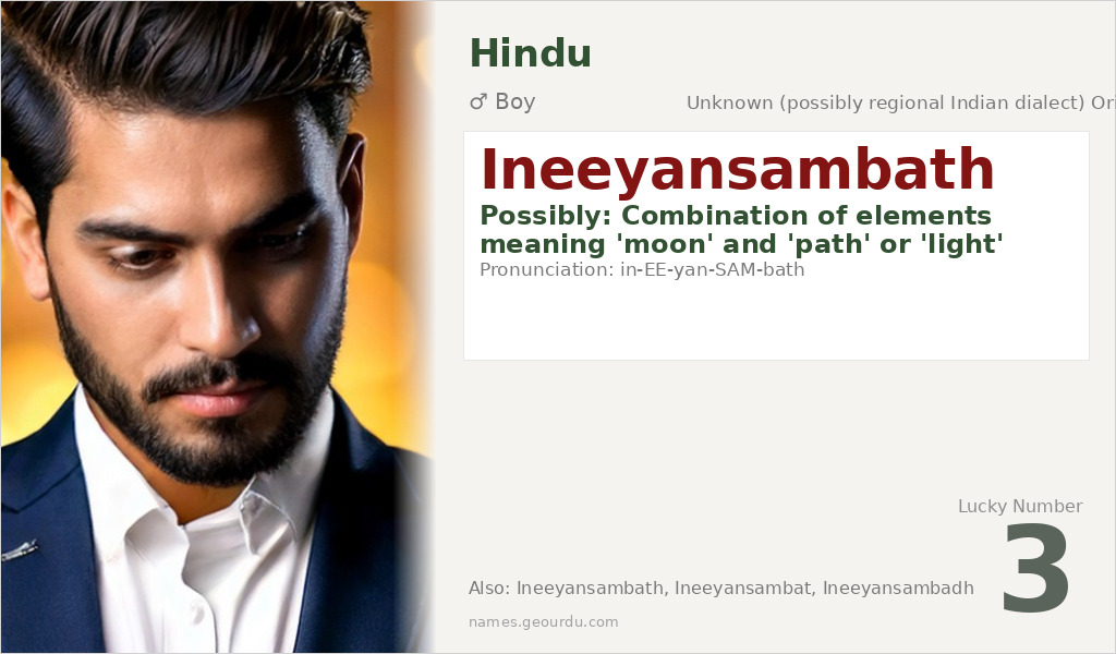 Ineeyansambath Name Meaning and Details