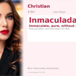 Inmaculada Name Meaning and Details