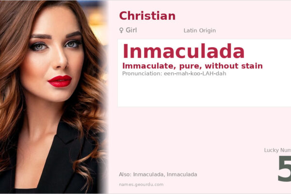 Inmaculada Name Meaning — Origin, Gender & Details (2025)