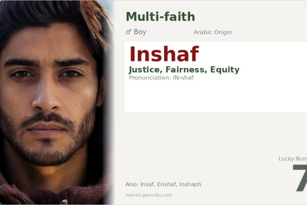 Inshaf Name Meaning — Origin, Gender & Details (2025)