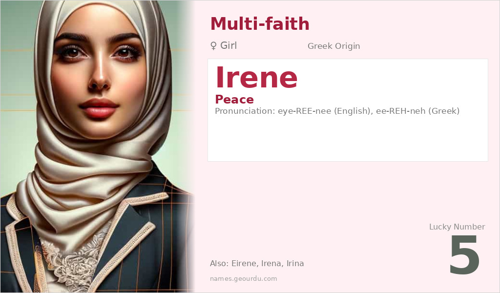 Irene Name Meaning and Details