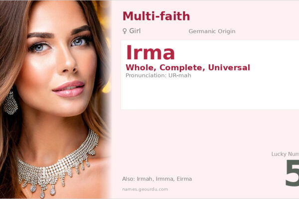 Irma Name Meaning — Germanic Origin, Girl Name & Details (2025)