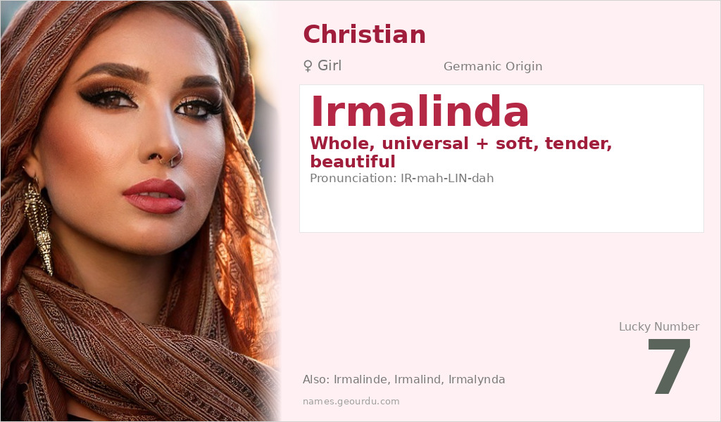 Irmalinda Name Meaning and Details