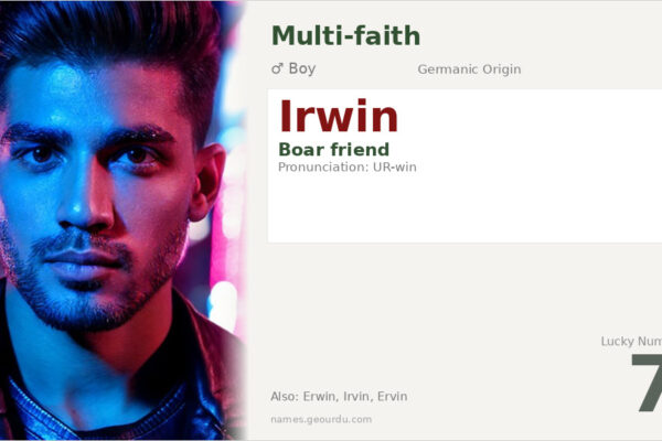 Irwin Name Meaning — Germanic Origin, Boy Name & History (2025)