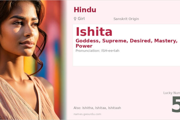 Ishita Name Meaning — Sanskrit Origin, Girl Name & Details (2025)