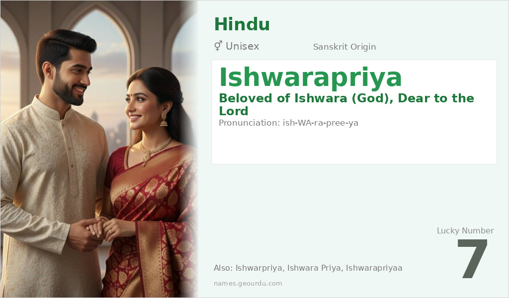 Ishwarapriya Name Meaning and Details