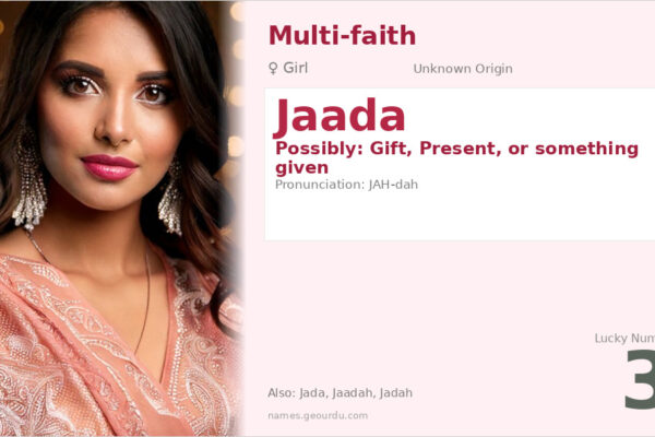 Jaada Name Meaning — Origin, Gender & Details (2025)