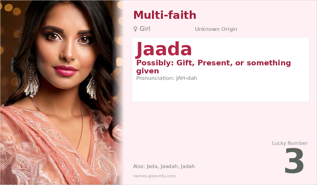 Jaada Name Meaning and Details
