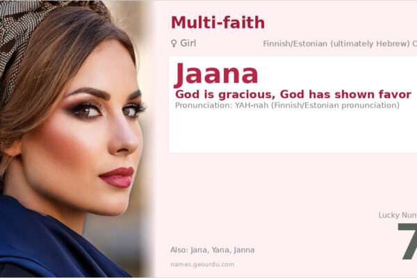 Jaana Name Meaning — Finnish/Estonian Origin, Girl Name & Details (2025)