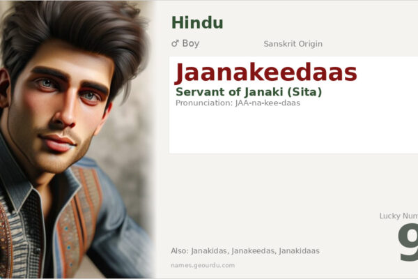 Jaanakeedaas Meaning — Sanskrit Origin, Hindu Boy Name & Details (2025)