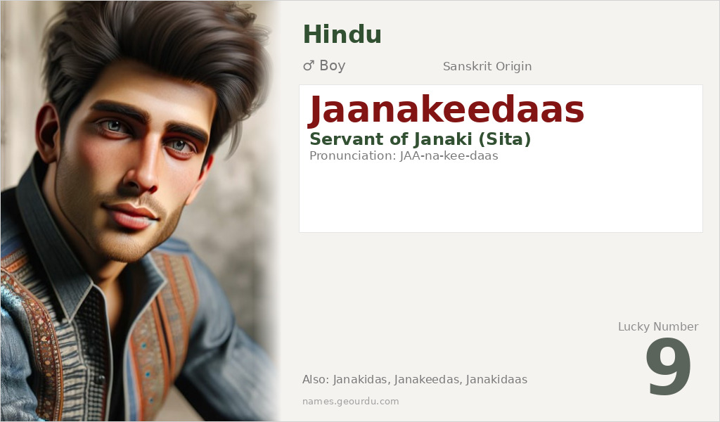 Jaanakeedaas Name Meaning and Details