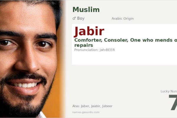 Jabir Name Meaning — Arabic Origin, Boy Name & Details (2025)