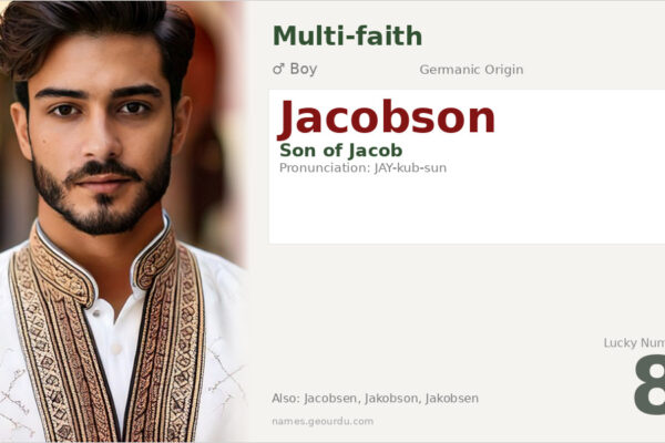 Jacobson Name Meaning — Origin, Gender & Details (2025)