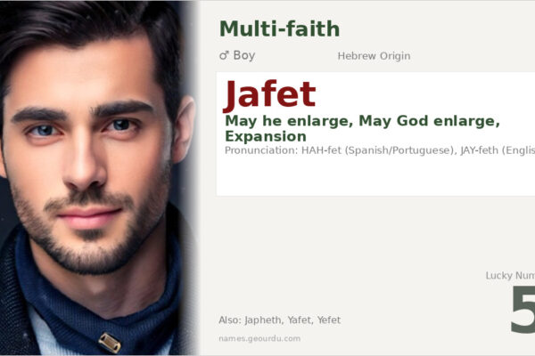 Jafet Name Meaning — Hebrew Origin, Biblical Significance & Details (2025)