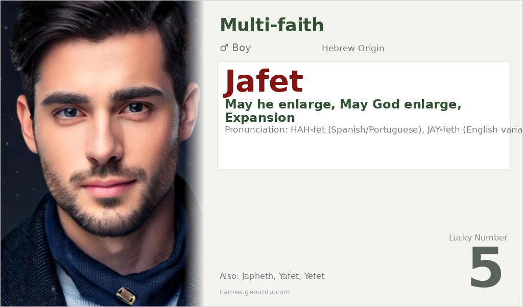 Jafet Name Meaning and Details