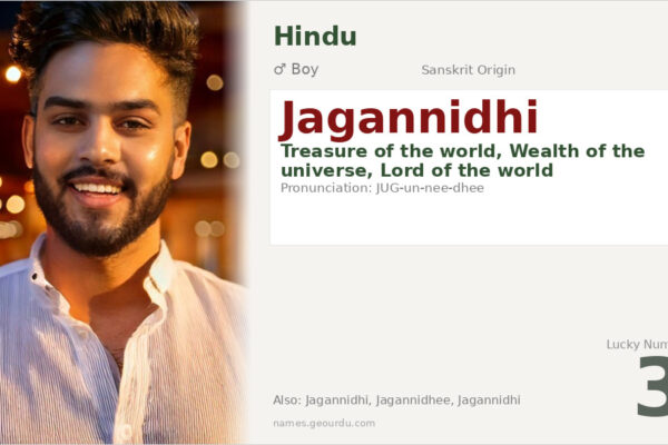 Jagannidhi Name Meaning — Sanskrit Origin, Boy Name & Details (2025)