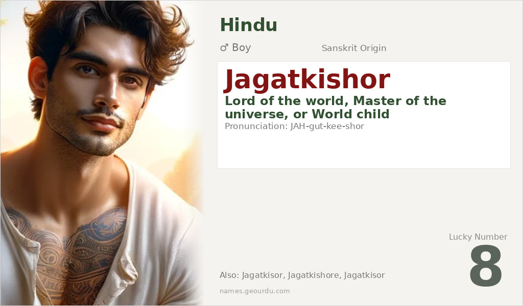 Jagatkishor Name Meaning and Details