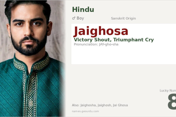 Jaighosa Name Meaning — Sanskrit Origin, Boy Name & Details (2025)
