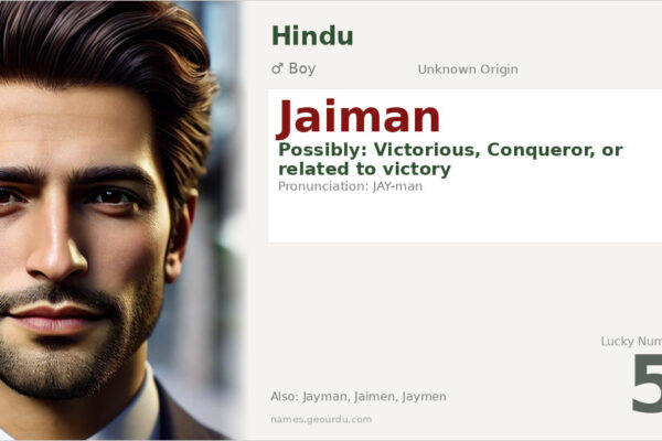 Jaiman Name Meaning — Origin, Gender & Details (2025)