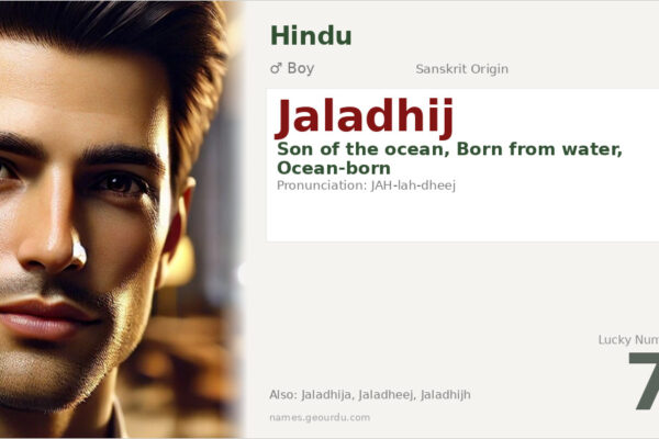 Jaladhij Name Meaning — Sanskrit Origin, Boy Name & Details (2025)