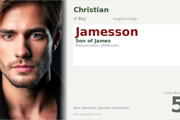 Jamesson Meaning — Origin, Gender & Details (2025)
