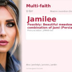 Jamilee Name Meaning and Details