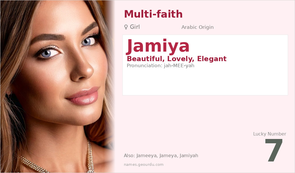 Jamiya Name Meaning and Details