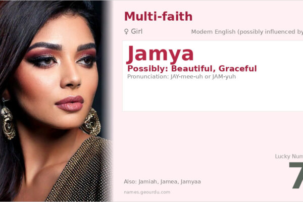 Jamya Name Meaning — Origin, Gender & Details (2025)