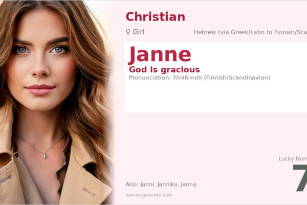 Janne Name Meaning — Origin, Gender & Details (2025)