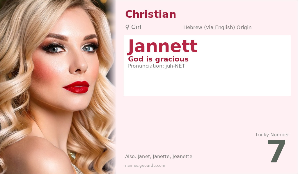 Jannett Name Meaning and Details