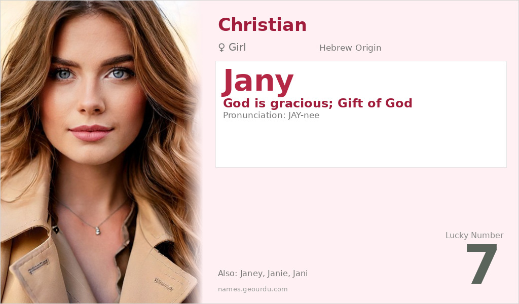 Jany Name Meaning and Details