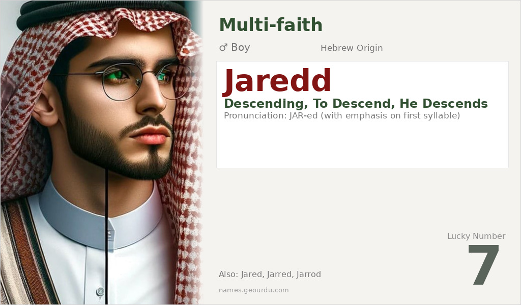 Jaredd Name Meaning and Details