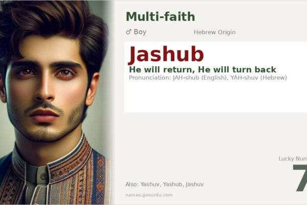 Jashub Name Meaning — Hebrew Origin, Biblical Significance & Details