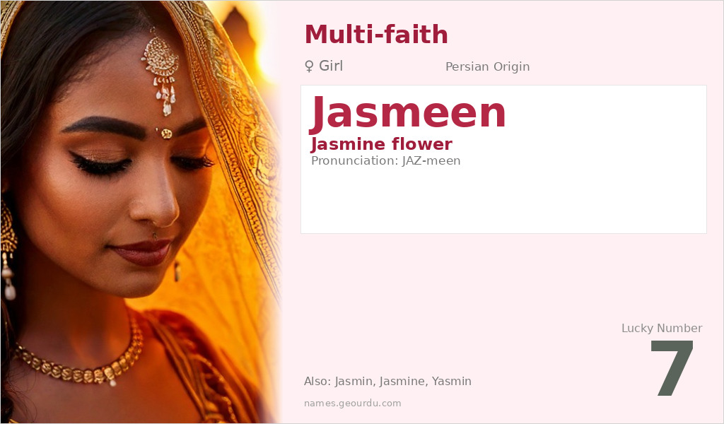 Jasmeen Name Meaning and Details