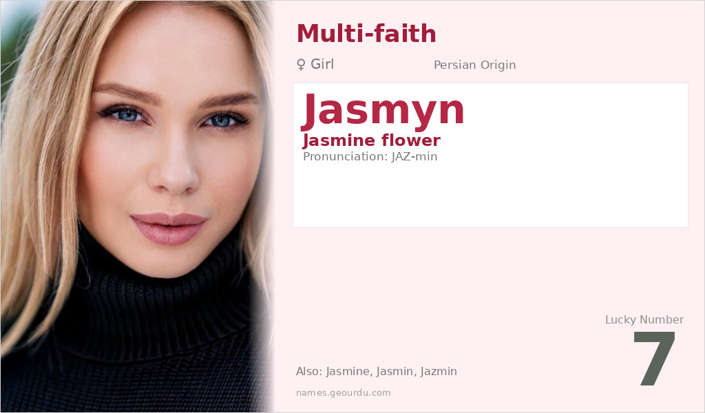 Jasmyn Name Meaning and Details