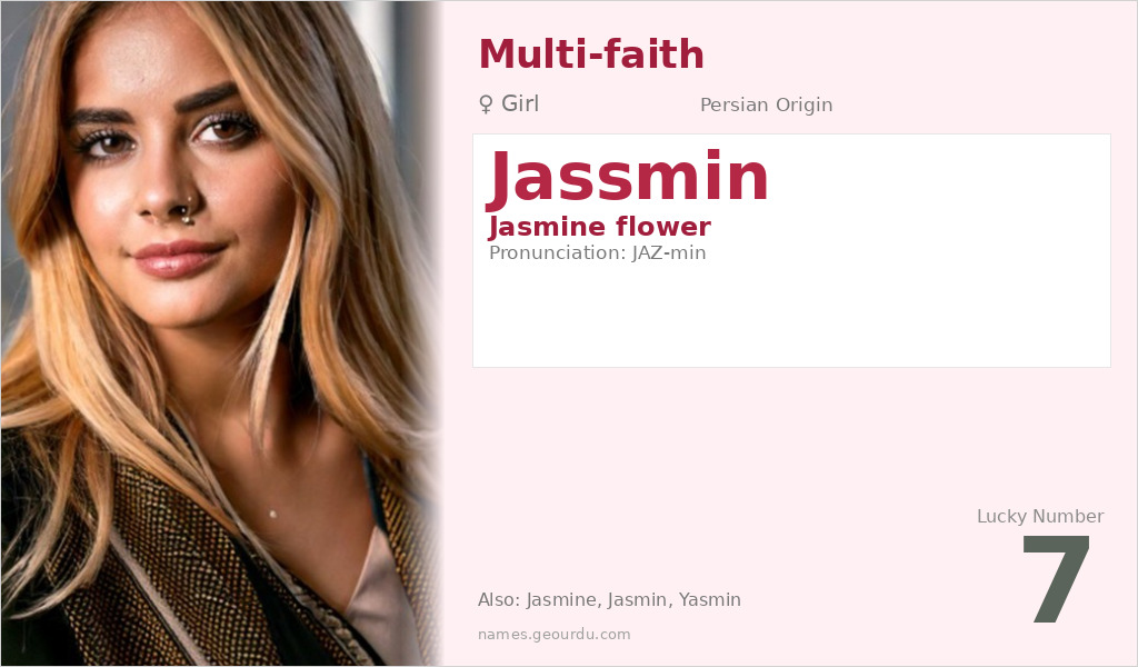 Jassmin Name Meaning and Details