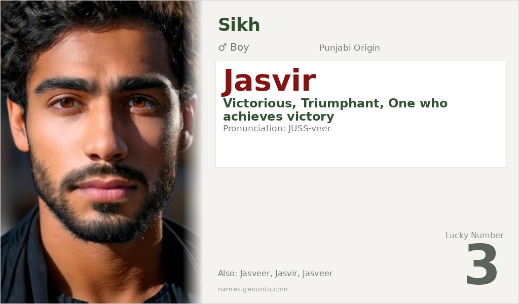 Jasvir Name Meaning and Details