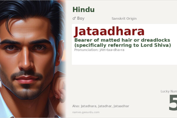 Jataadhara Meaning — Sanskrit Origin, Hindu Boy Name & Shiva Connection (2025)