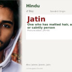 Jatin Name Meaning and Details