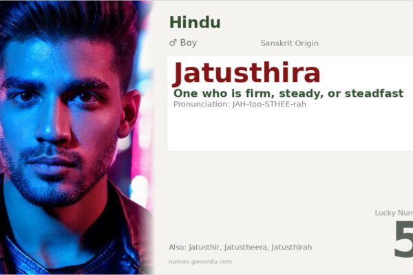 Jatusthira Meaning — Sanskrit Origin, Boy Name & Details (2025)