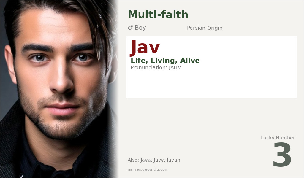 Jav Name Meaning and Details