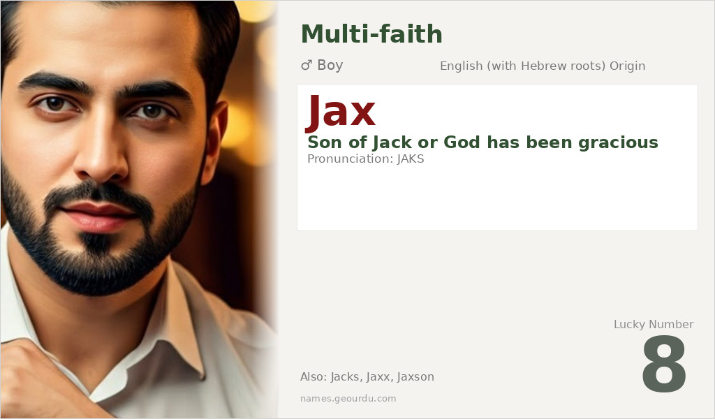 Jax Name Meaning and Details