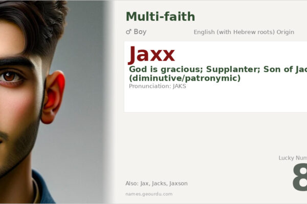 Jaxx Name Meaning — Hebrew Origin, Boy Name & Details (2025)