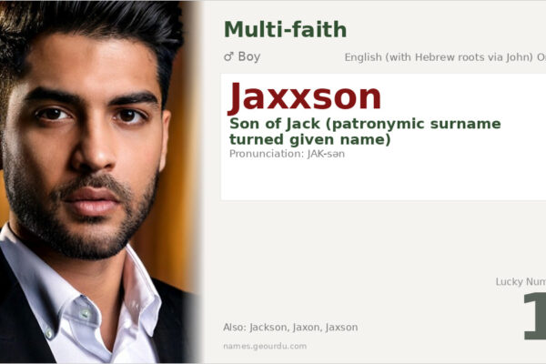 Jaxxson Name Meaning — Origin, Gender & Details (2025)