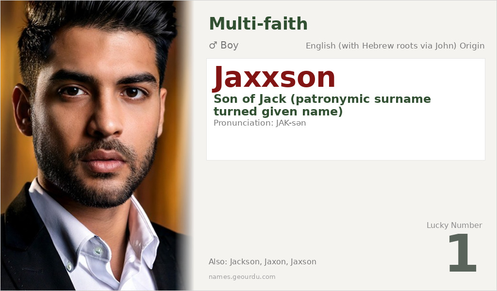 Jaxxson Name Meaning and Details