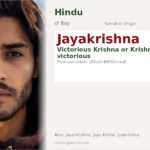 Jayakrishna Name Meaning and Details