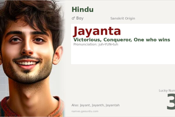 Jayanta Name Meaning — Sanskrit Origin, Boy Name & Details (2025)