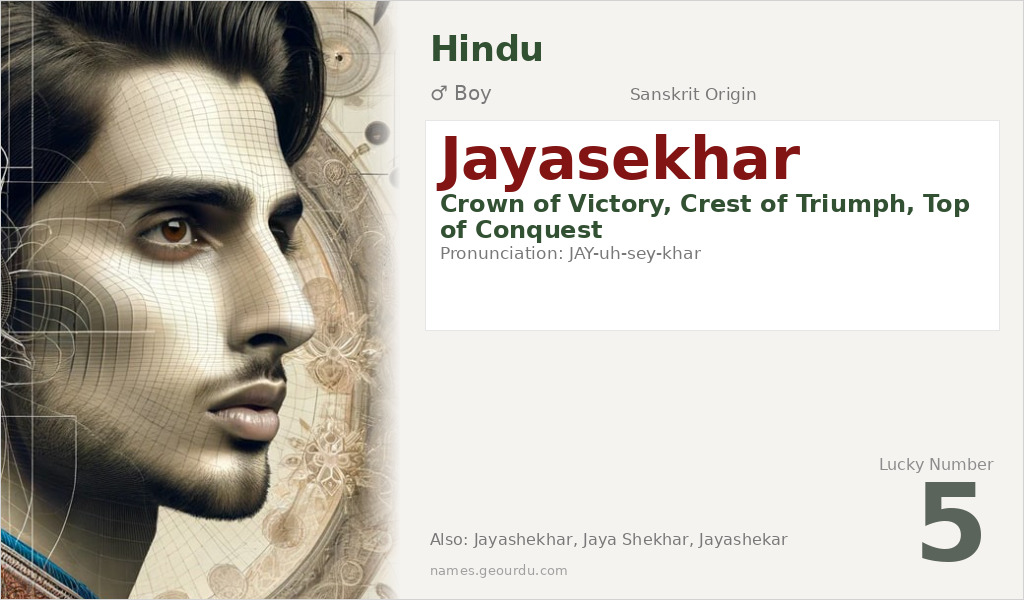 Jayasekhar Name Meaning and Details