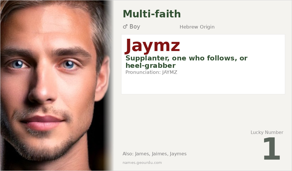 Jaymz Name Meaning and Details